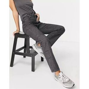 & Other Stories Dark Gray Straight Leg Jeans Size 4 27” 100% Cotton